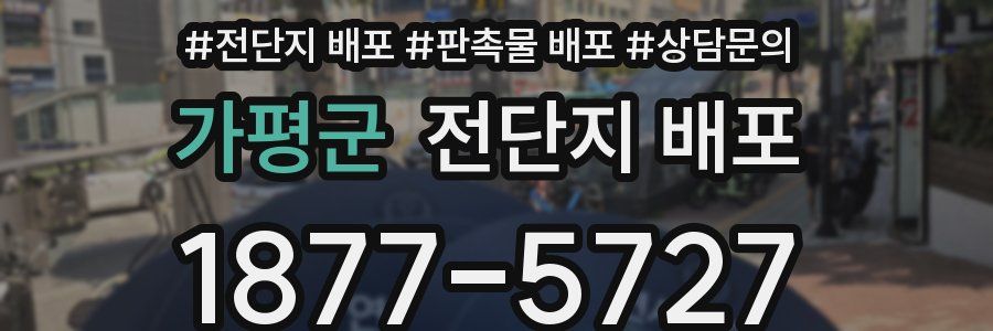 가평군 전단지 배포