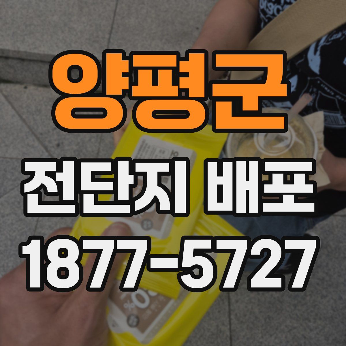 양평군 전단지 배포