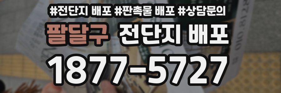 팔달구 전단지 배포