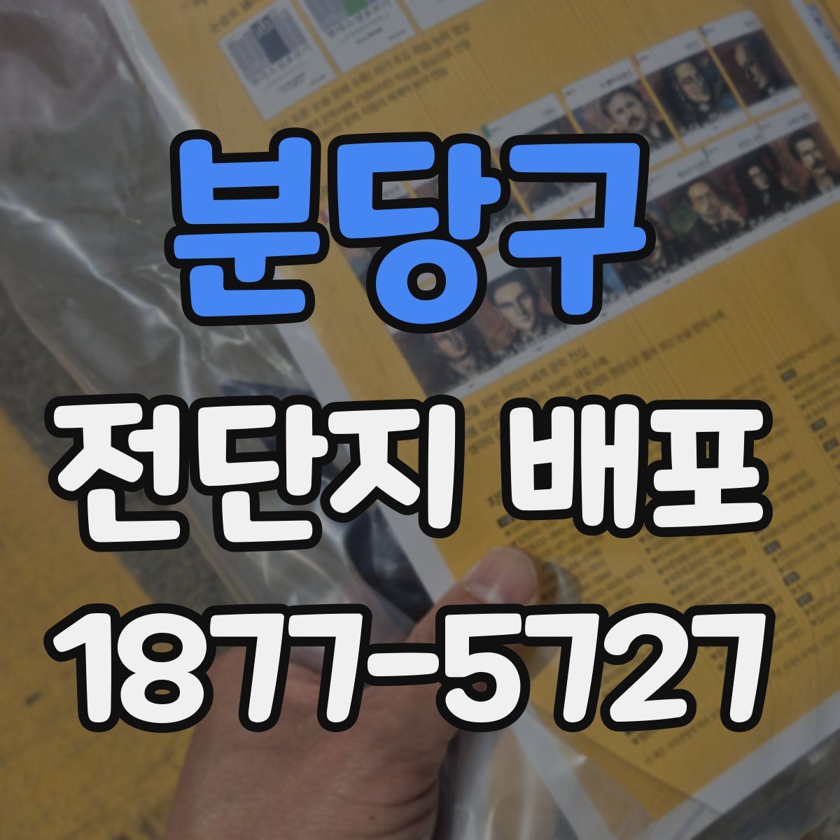 분당구 전단지 배포