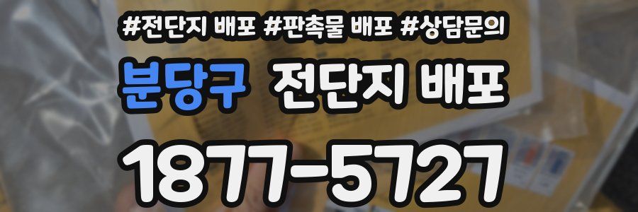 분당구 전단지 배포