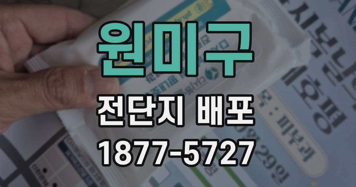 원미구 전단지 배포