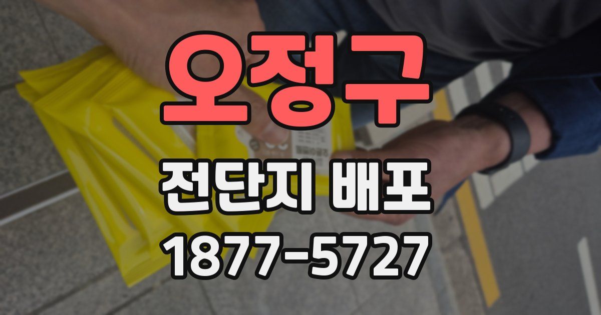오정구 전단지 배포