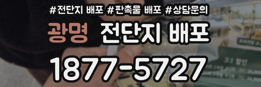 광명 전단지 배포