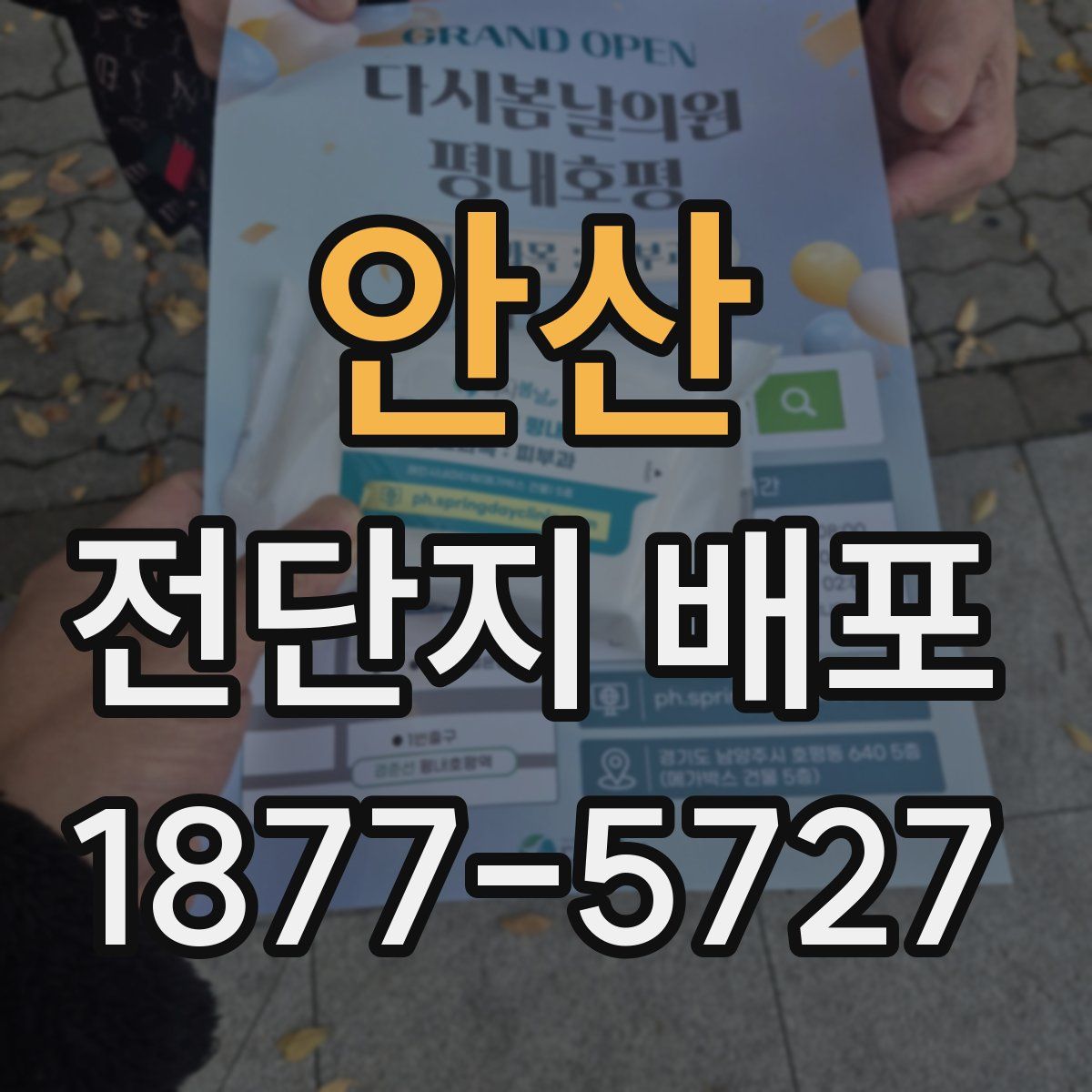 안산 전단지 배포