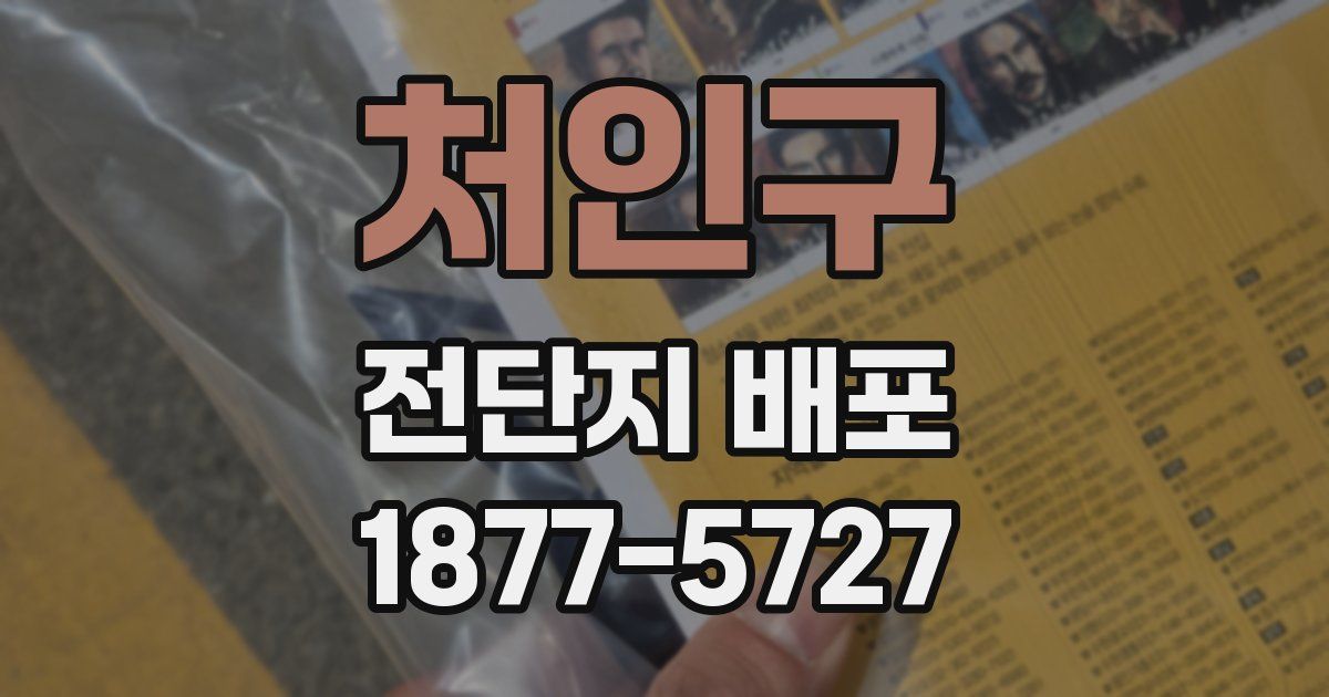 처인구 전단지 배포