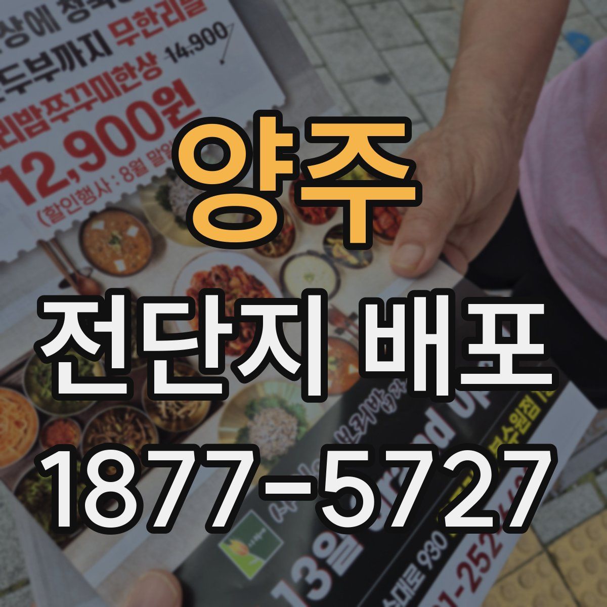 양주 전단지 배포