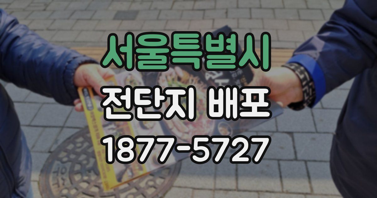 서울특별시 전단지 배포