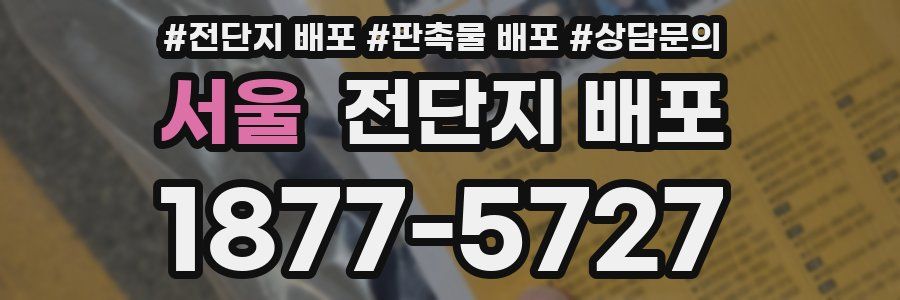 서울 전단지 배포