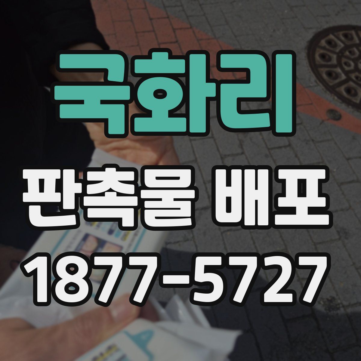 국화리 판촉물 배포