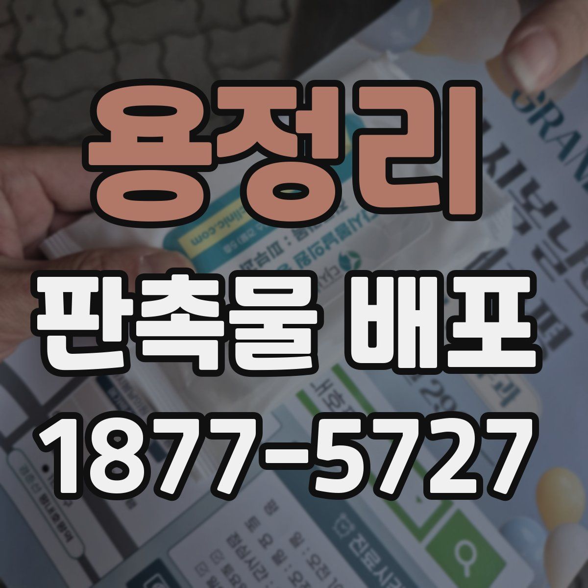 용정리 판촉물 배포