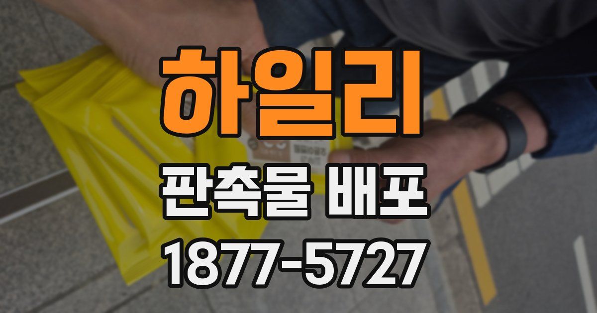 하일리 판촉물 배포