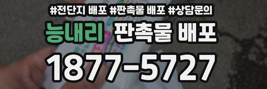 능내리 판촉물 배포