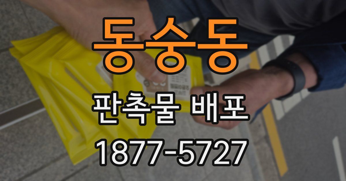 동숭동 판촉물 배포