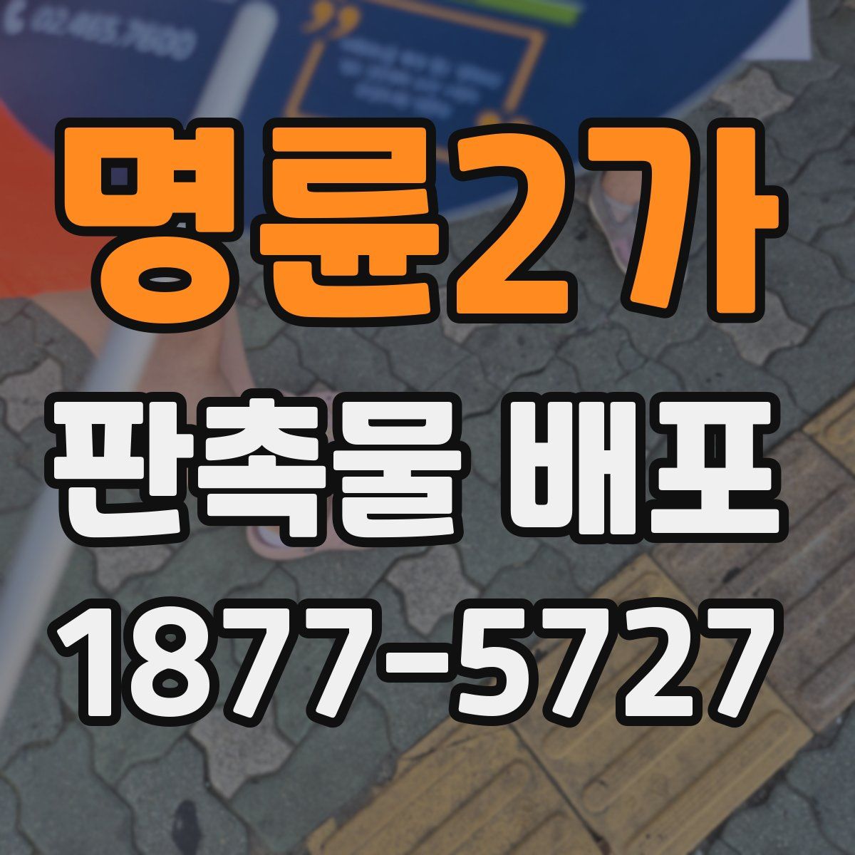 명륜2가 판촉물 배포
