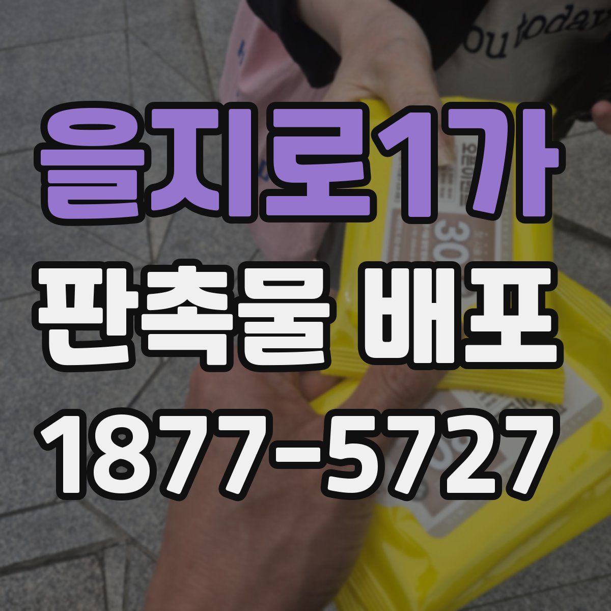 을지로1가 판촉물 배포
