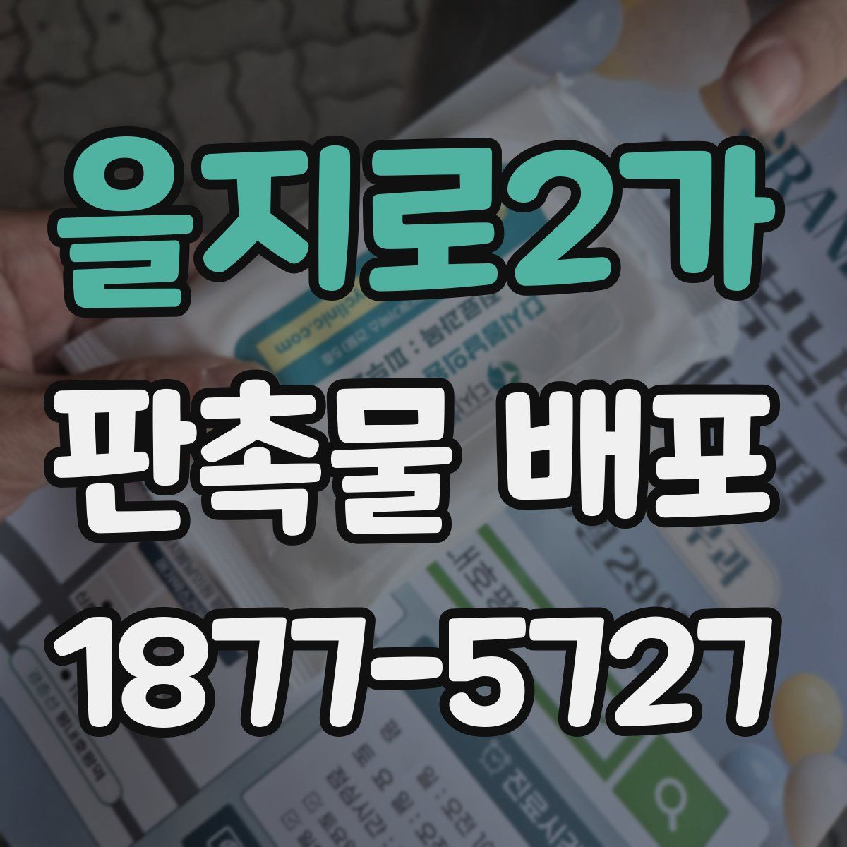 을지로2가 판촉물 배포