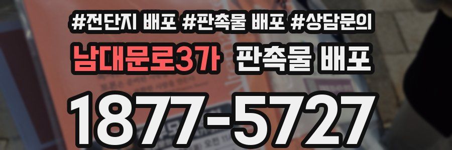 남대문로3가 판촉물 배포