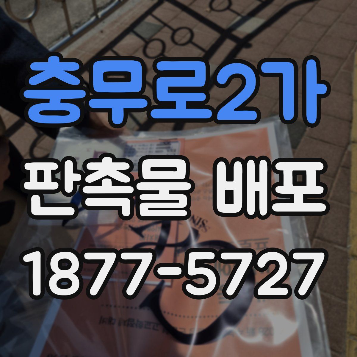 충무로2가 판촉물 배포