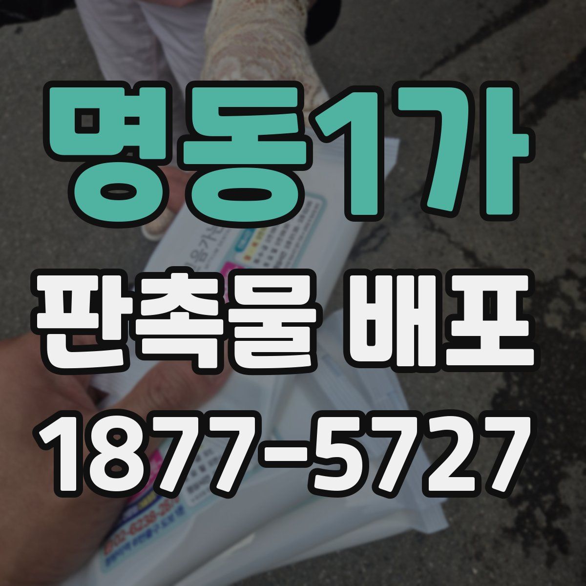 명동1가 판촉물 배포