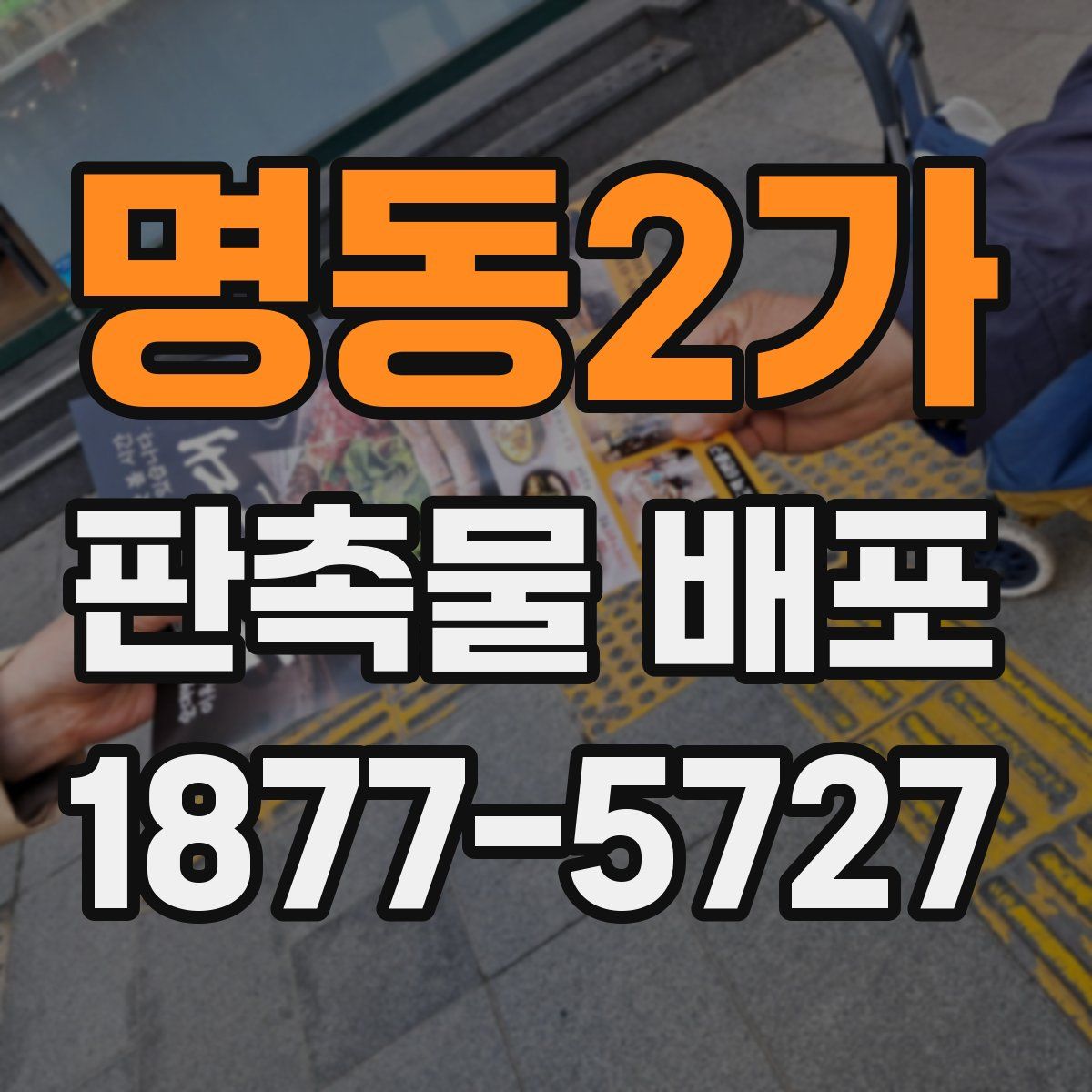 명동2가 판촉물 배포