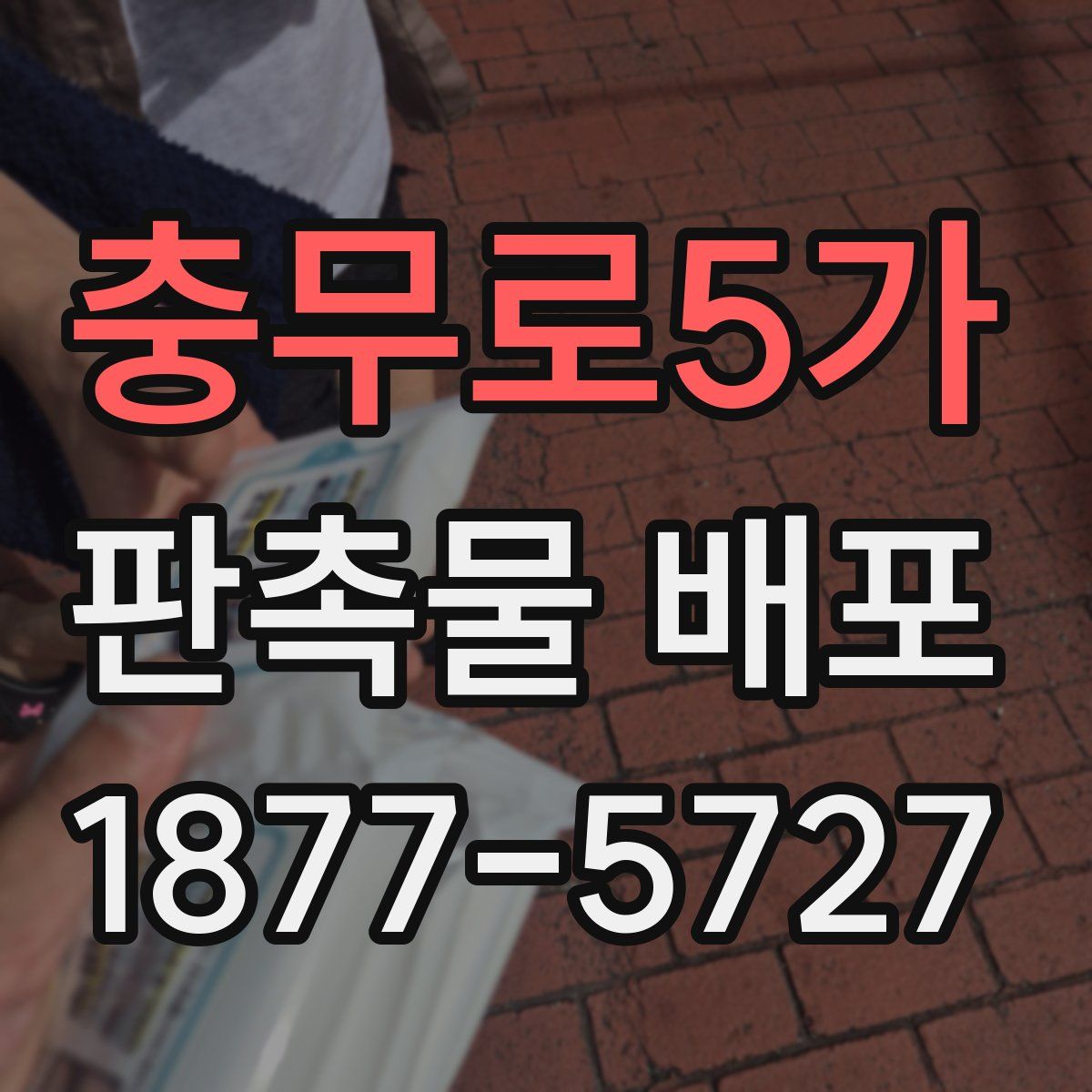 충무로5가 판촉물 배포