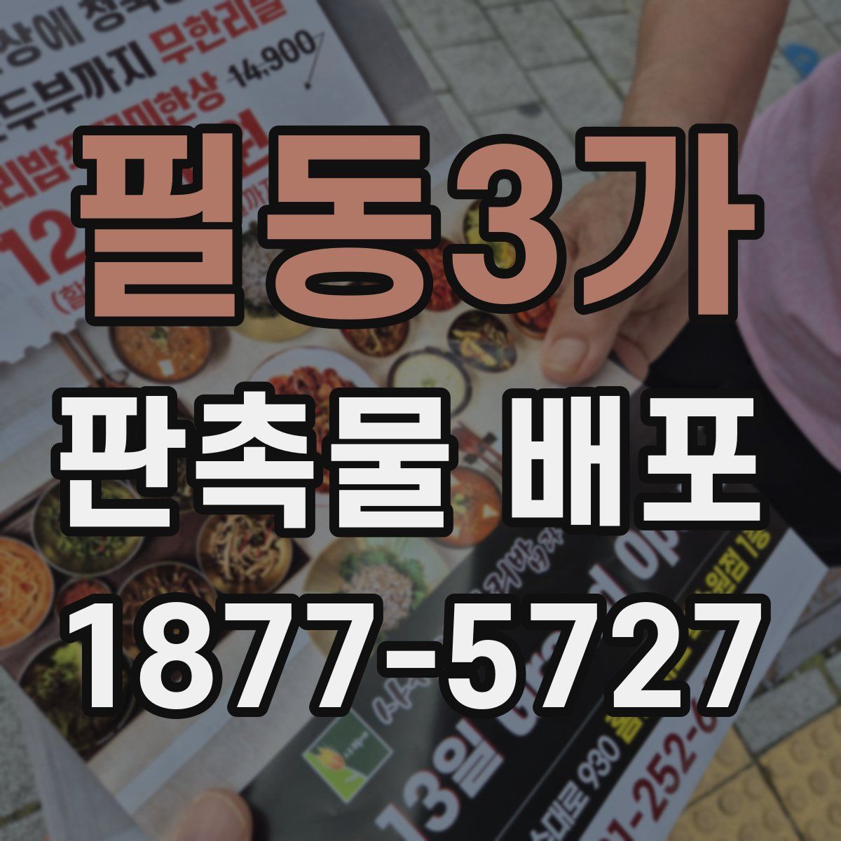 필동3가 판촉물 배포