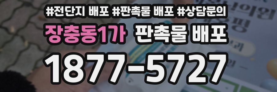 장충동1가 판촉물 배포