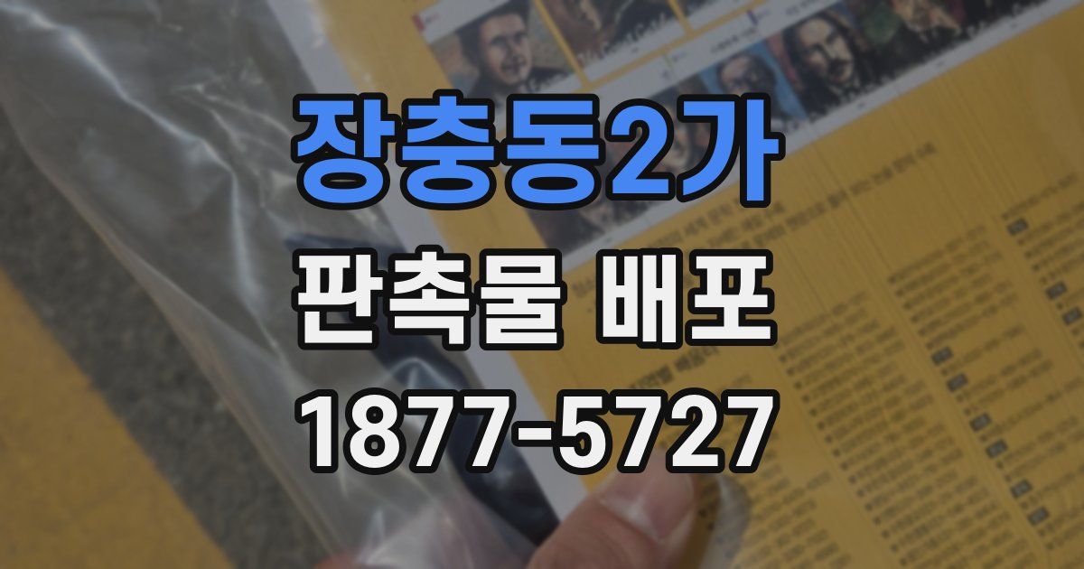 장충동2가 판촉물 배포