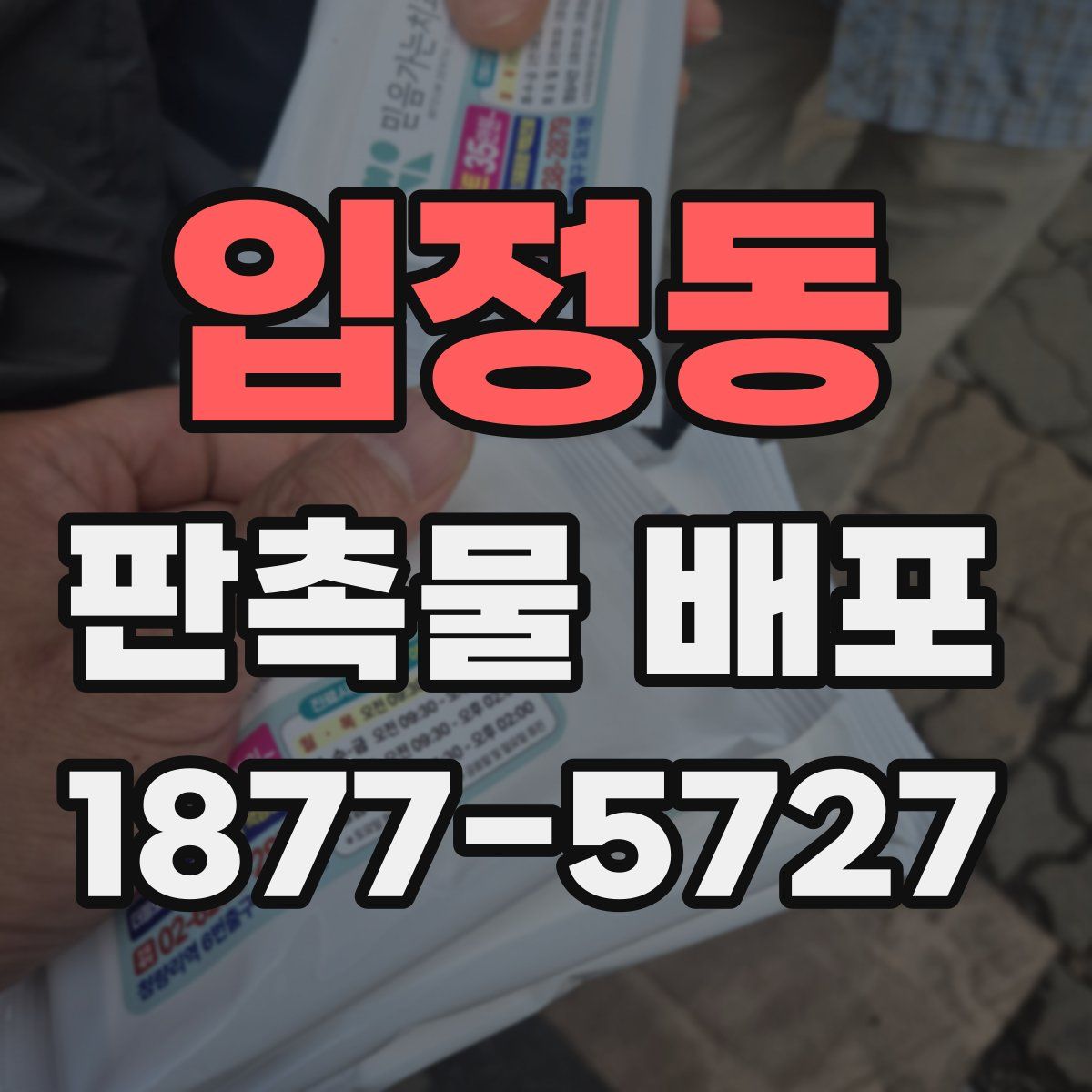 입정동 판촉물 배포