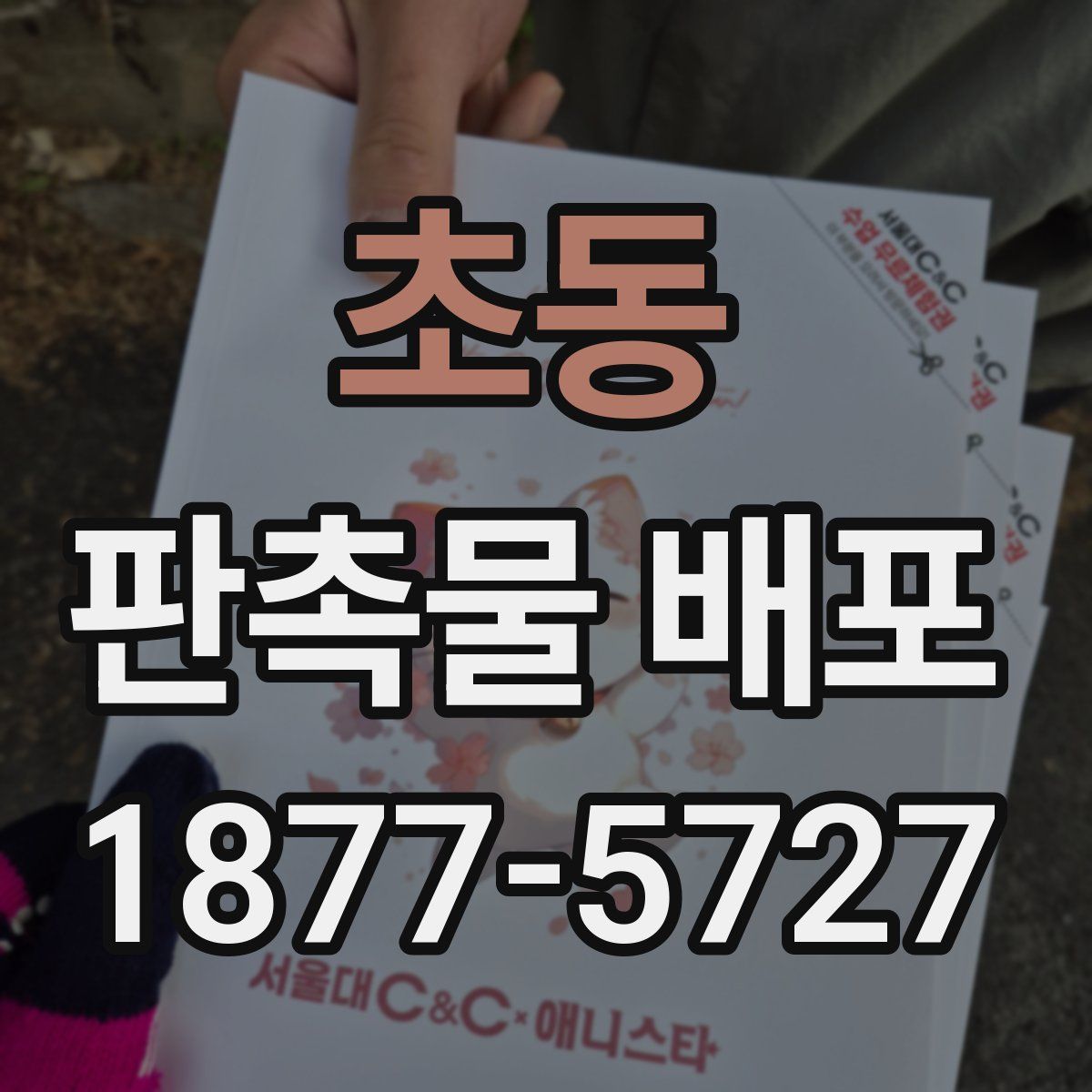 초동 판촉물 배포