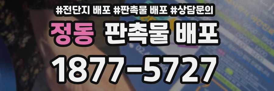 정동 판촉물 배포