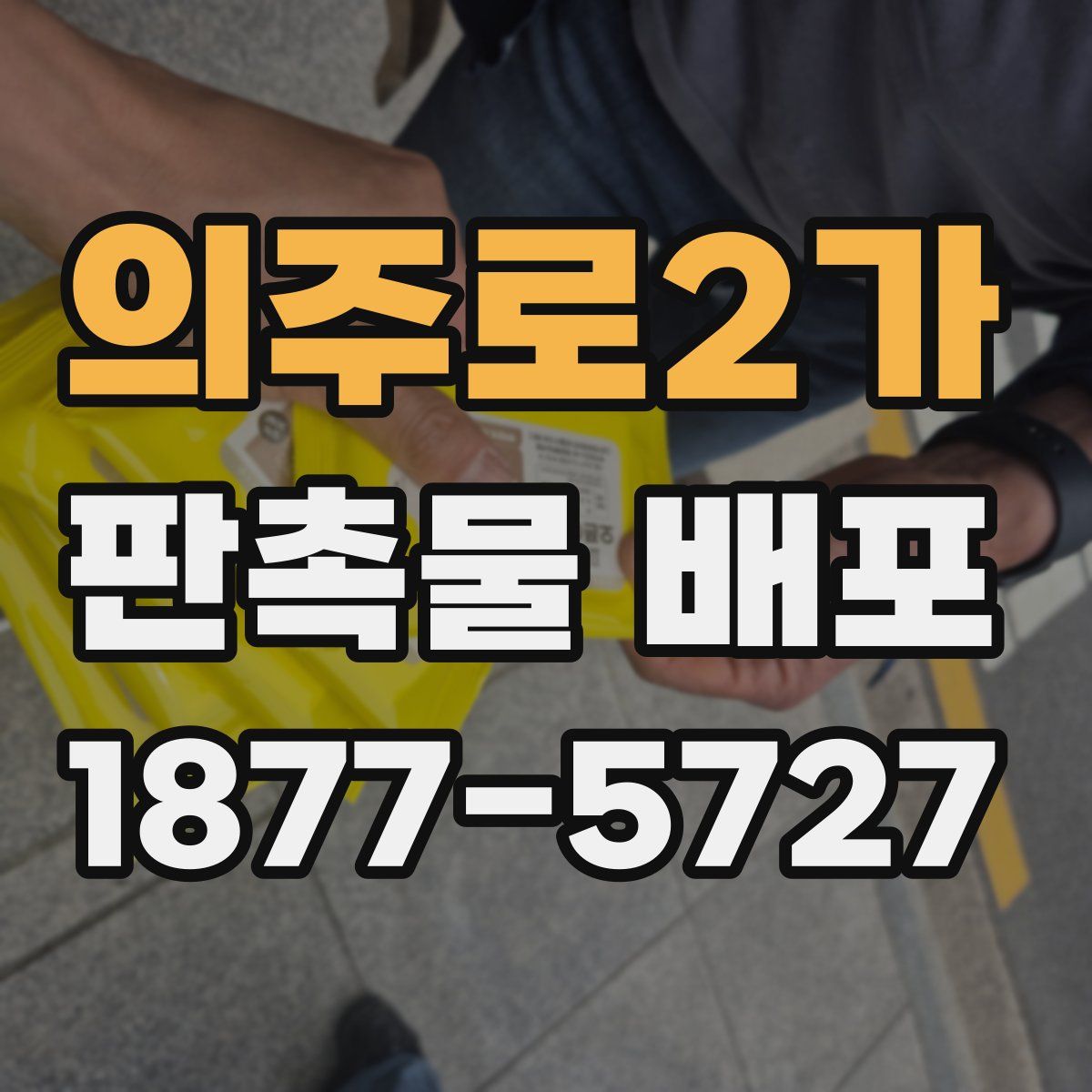 의주로2가 판촉물 배포