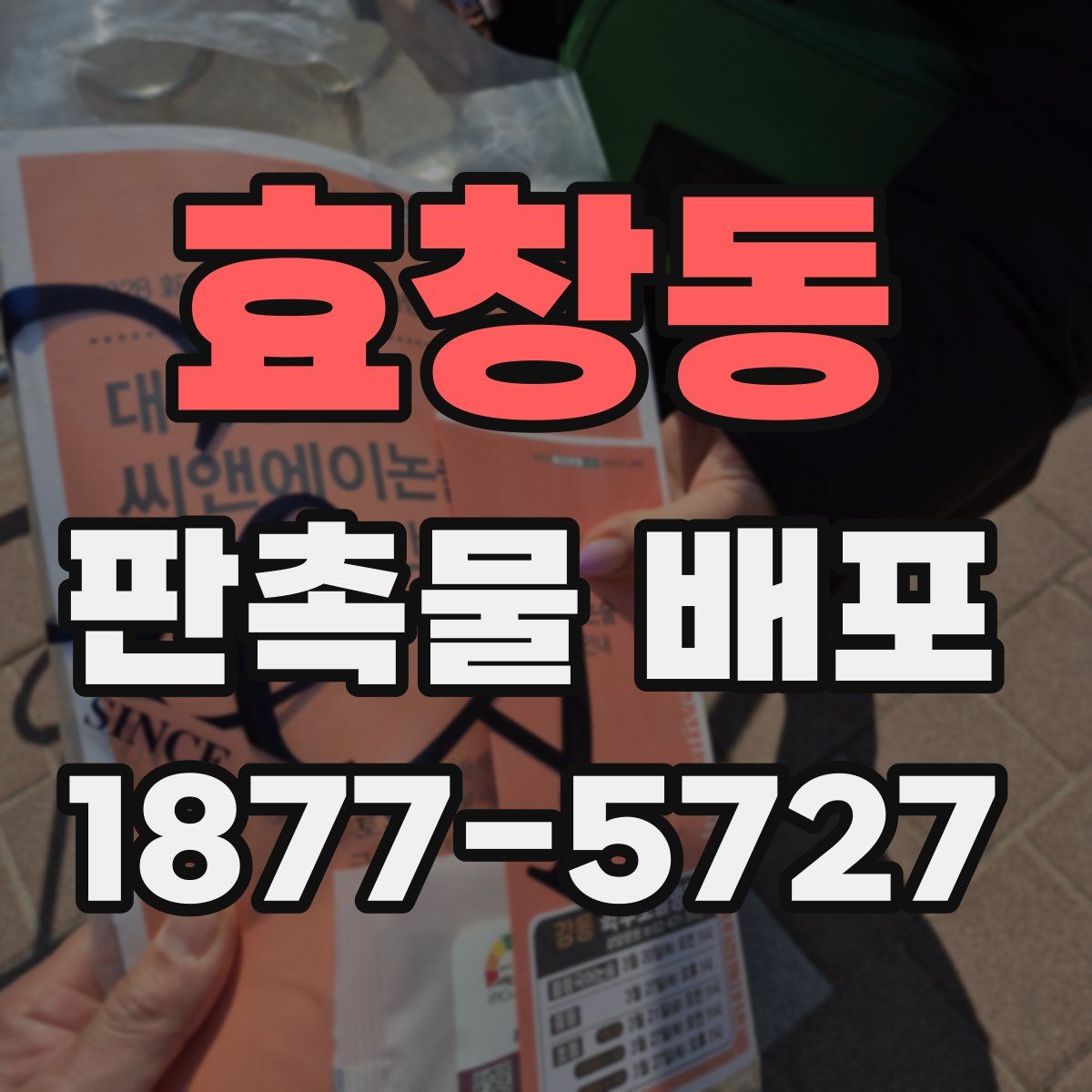 효창동 판촉물 배포