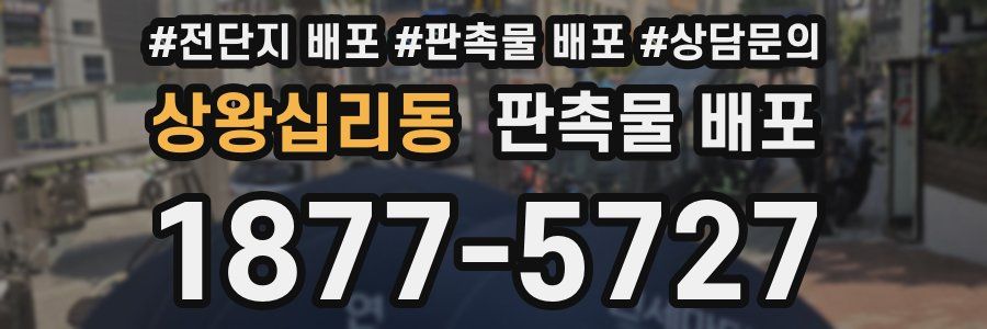 상왕십리동 판촉물 배포