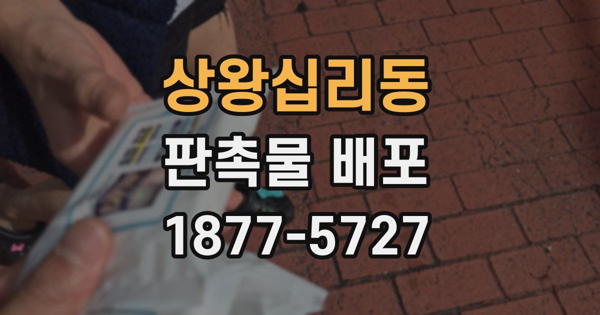상왕십리동 판촉물 배포