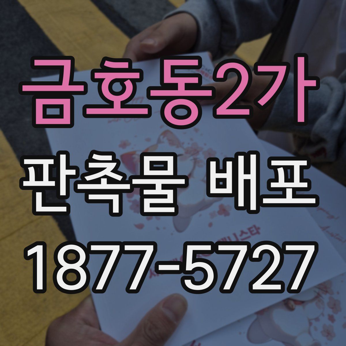 금호동2가 판촉물 배포