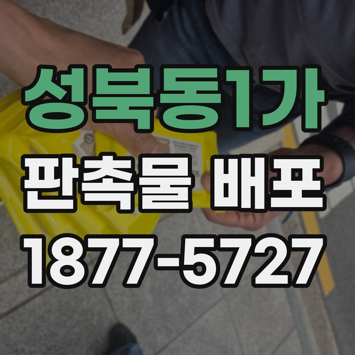 성북동1가 판촉물 배포