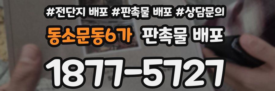 동소문동6가 판촉물 배포