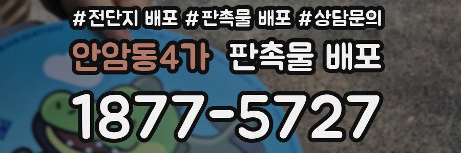 안암동4가 판촉물 배포