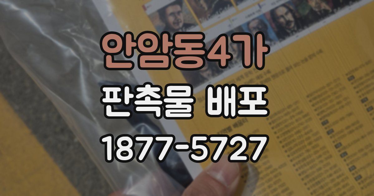 안암동4가 판촉물 배포
