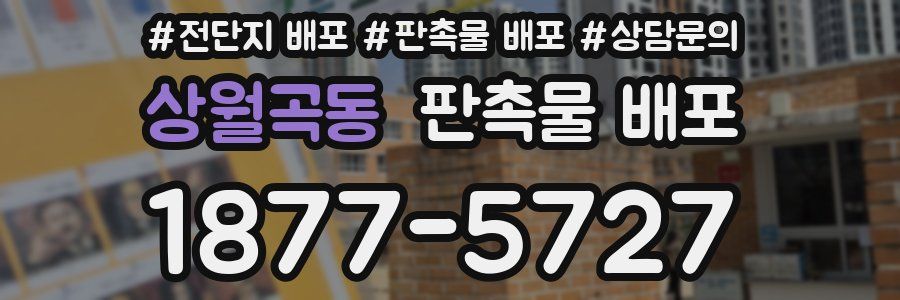 상월곡동 판촉물 배포