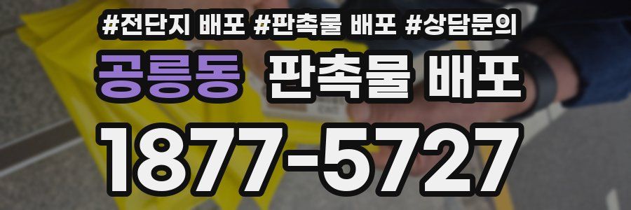 공릉동 판촉물 배포