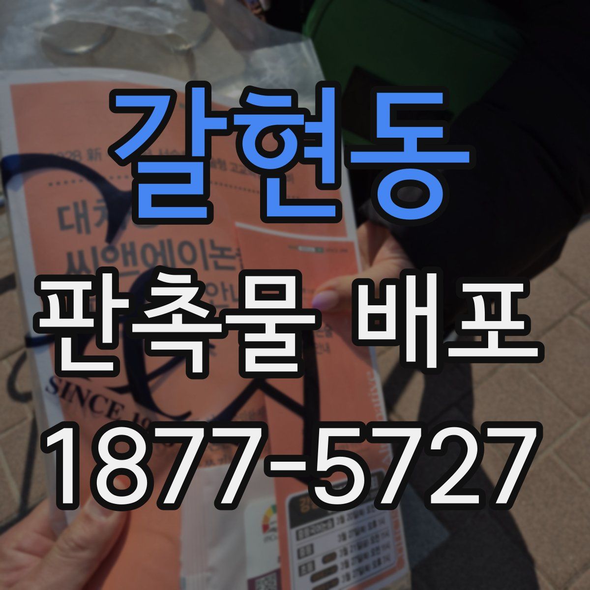 갈현동 판촉물 배포