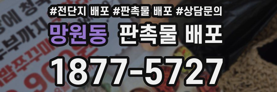 망원동 판촉물 배포