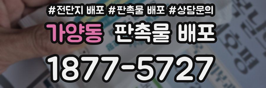 가양동 판촉물 배포