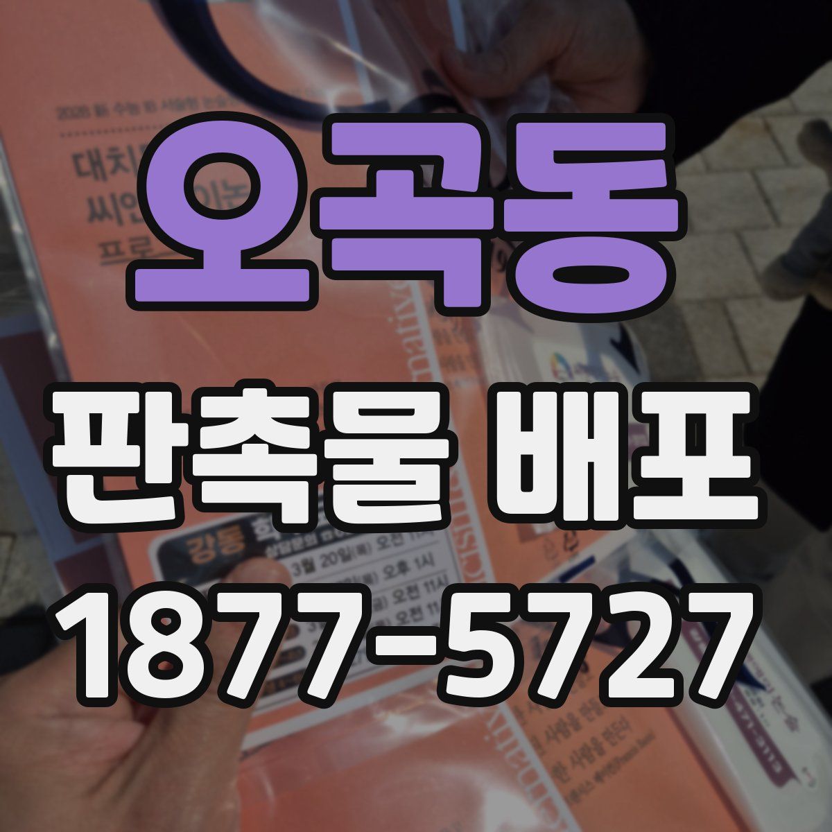 오곡동 판촉물 배포