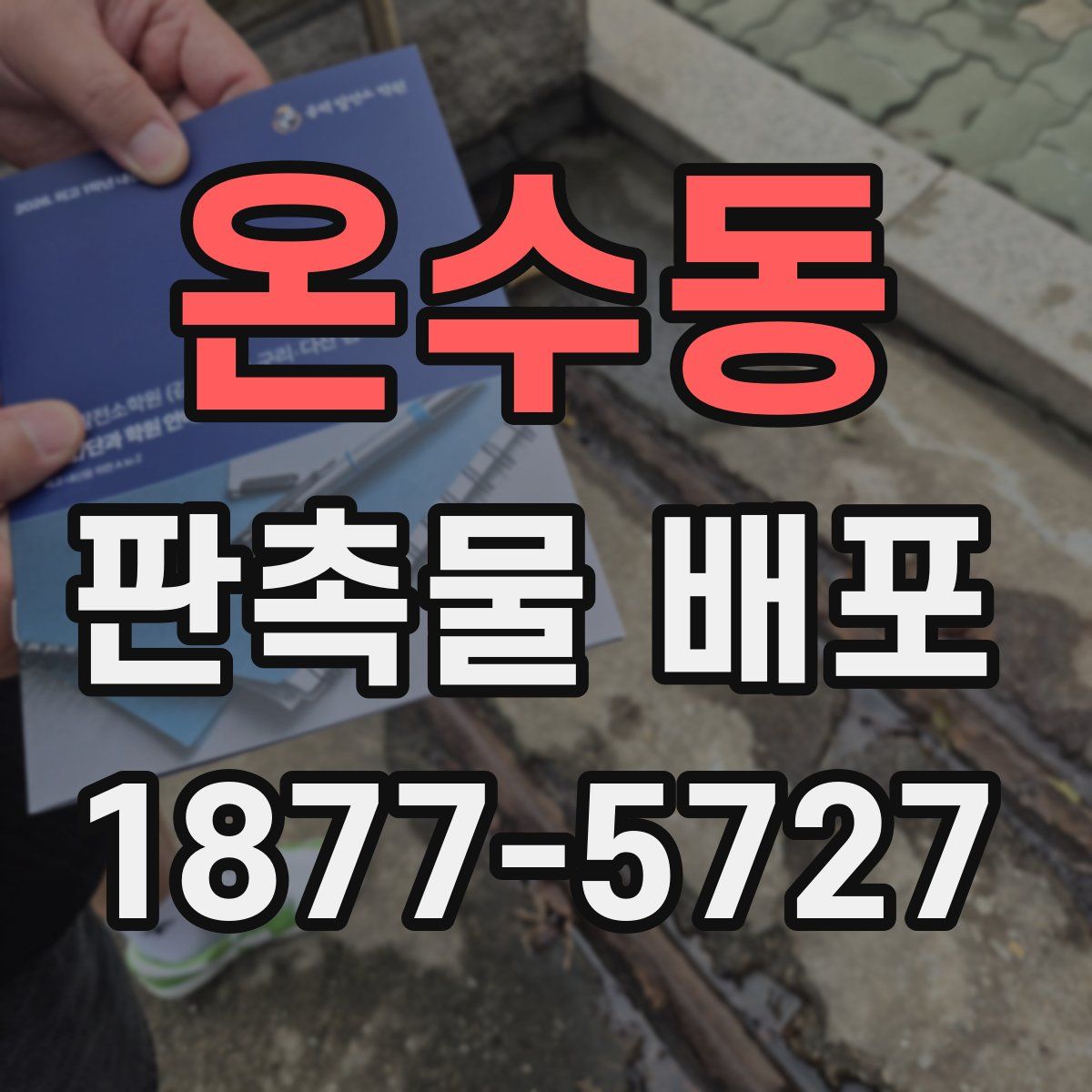 온수동 판촉물 배포