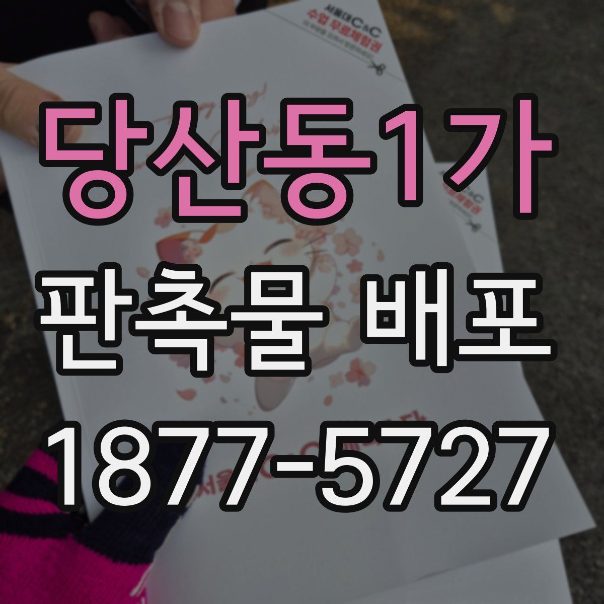 당산동1가 판촉물 배포