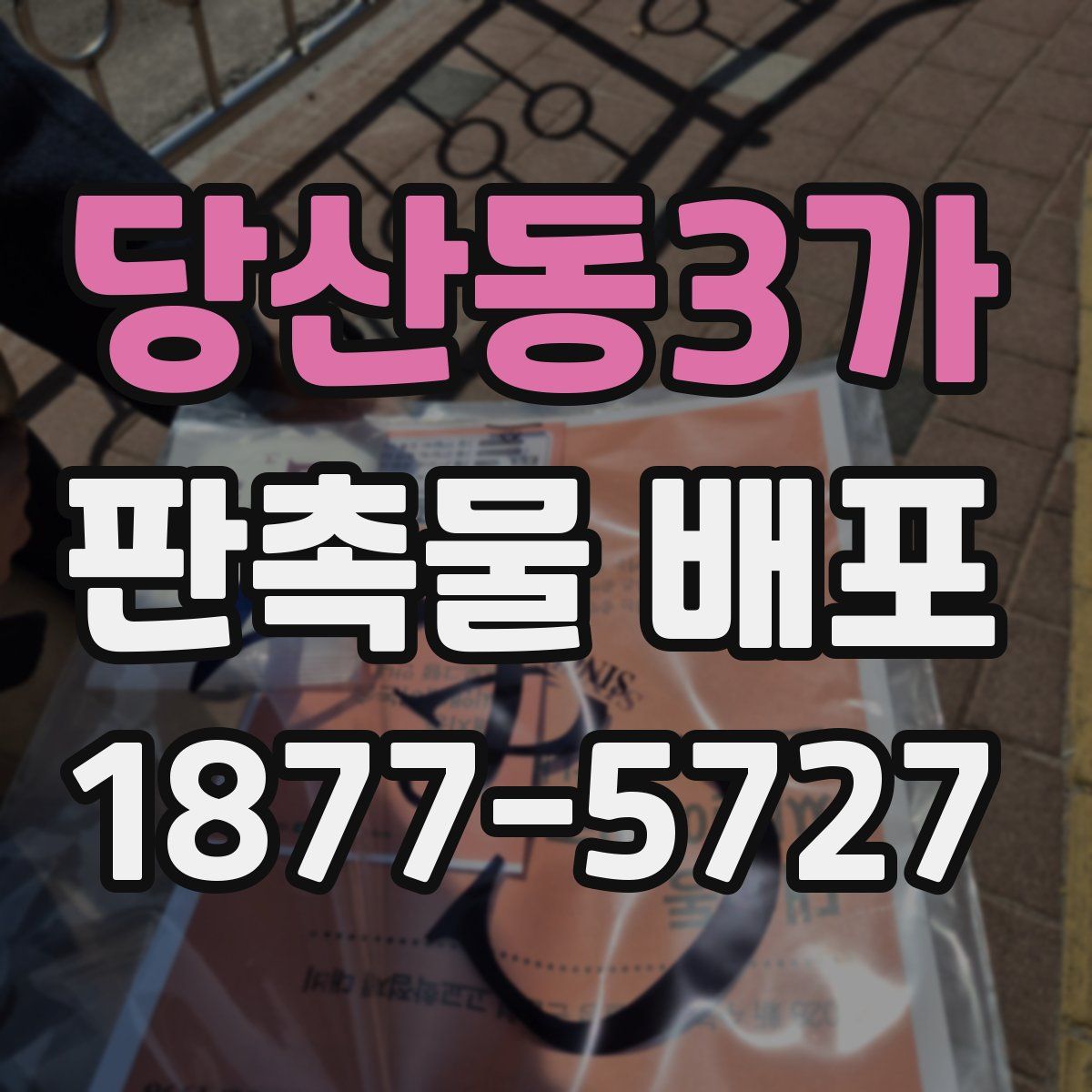 당산동3가 판촉물 배포
